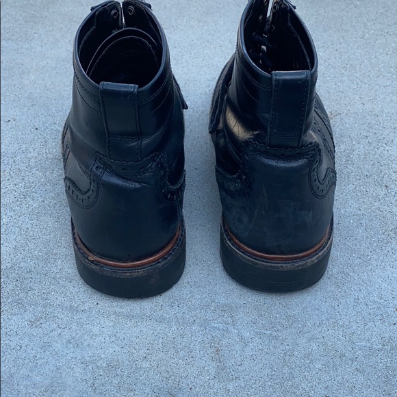 Coach Bryant Wingtip Boots Black size 8.5D - Picture 4 of 6